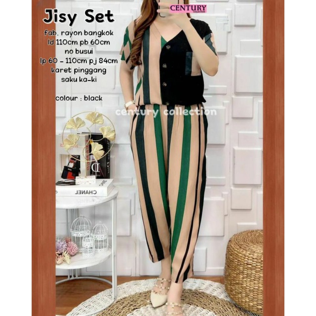 jisy set//ory Century/ baju setelan rayon