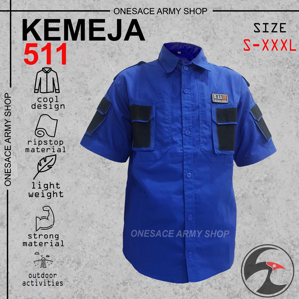 Kemeja Tactical 511 Tangan Pendek/Kemeja Lapangan/Kemeja Pria/Kemeja Taktikal/PDL