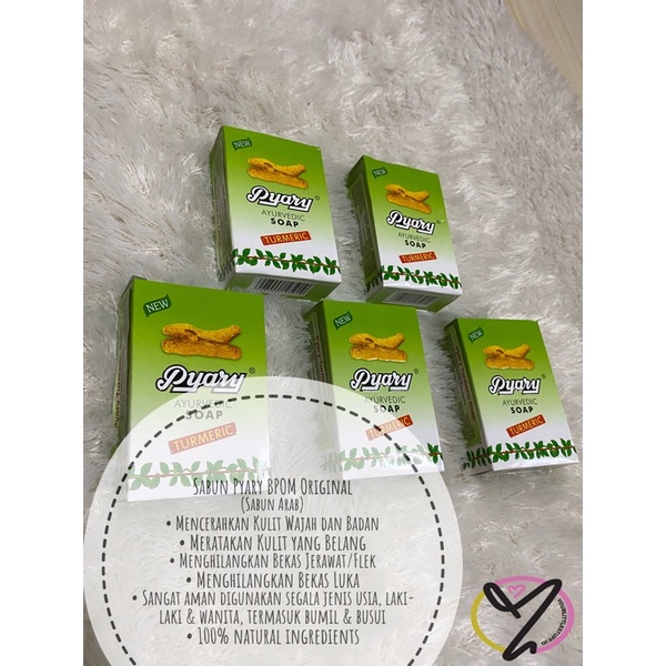 [AGEN RESMI PYARY.ID] SABUN TURMERIC PYARY ORI BPOM 100% ORIGINAL