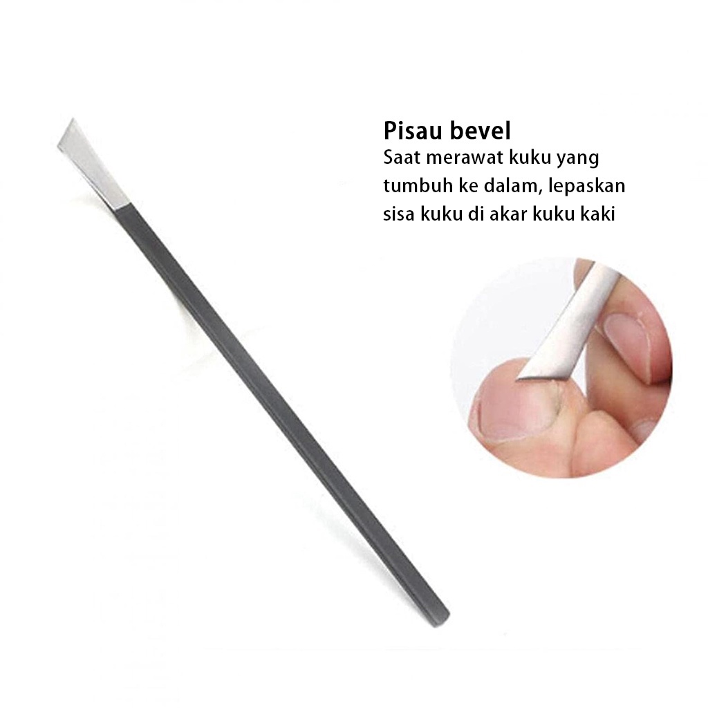 4 Pcs/set pedicure knife tools kuku cantenganKutikula Kering Mati Kulit Remover Kuku  Cuticle Nipper stainless pisau merawat kaki