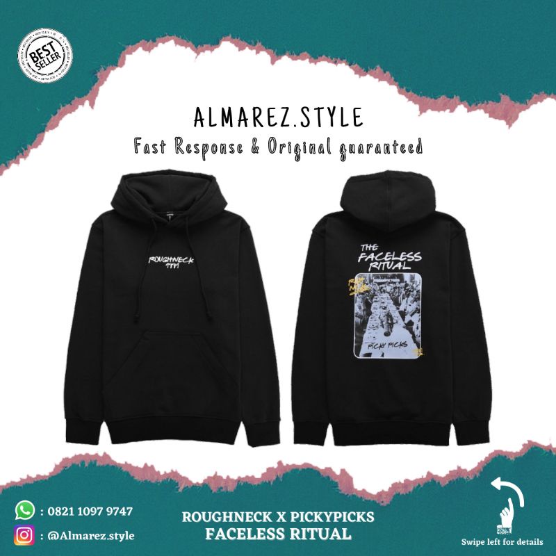 Roughneck 1991 Faceless Ritual x Pickypicks Hoodie