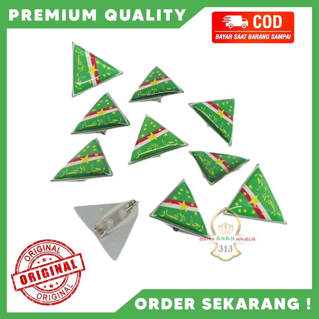 Lencana Rijalul Ansor / Pin Rijalul Ansor Resin / Bros Rijalul Ansor Resin / Pin Terompah Rijalul An