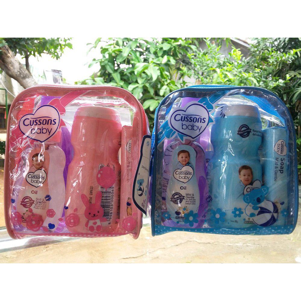 CUSSONS BABY PAKET TRAVEL PACK SABUN BEDAK SHAMPO BAYI