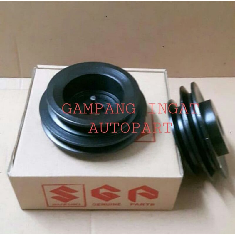 Pully Kruk As Pully Ker As Damper Pulley Crankshaft Suzuki Katana Lama Old Carry Double 2 Jalur