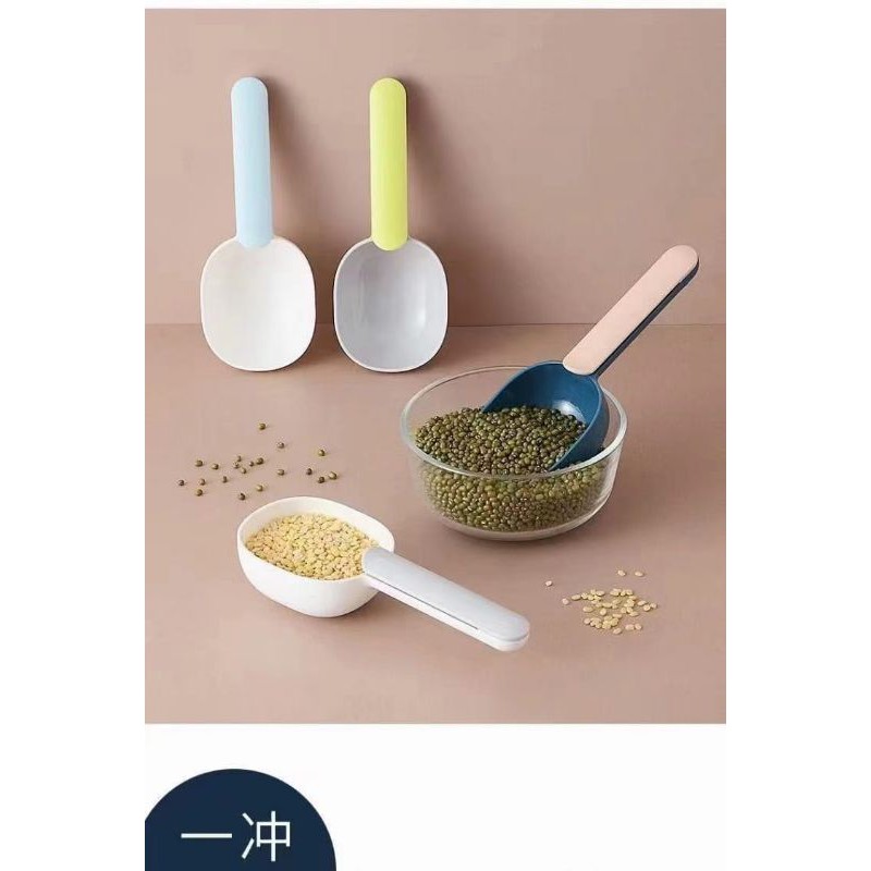 Laristerus79 SENDOK TAKAR JEPIT 2in1 jepitan takaran kopi beras tepung makanan