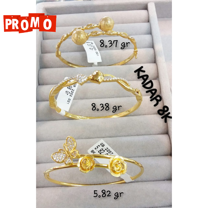 Gelang promo kadar 375 model besar fashion