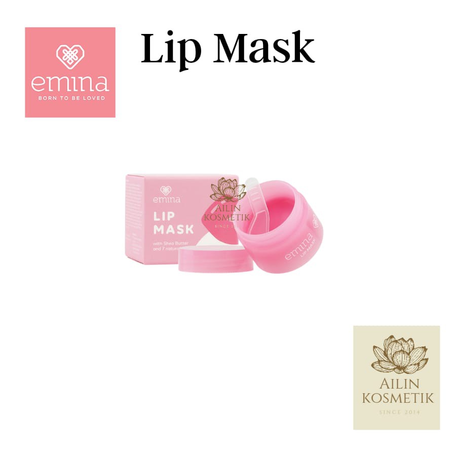 Emina Lip Mask 9gr | Masker Bibir Perawatan BIbir BY AILIN