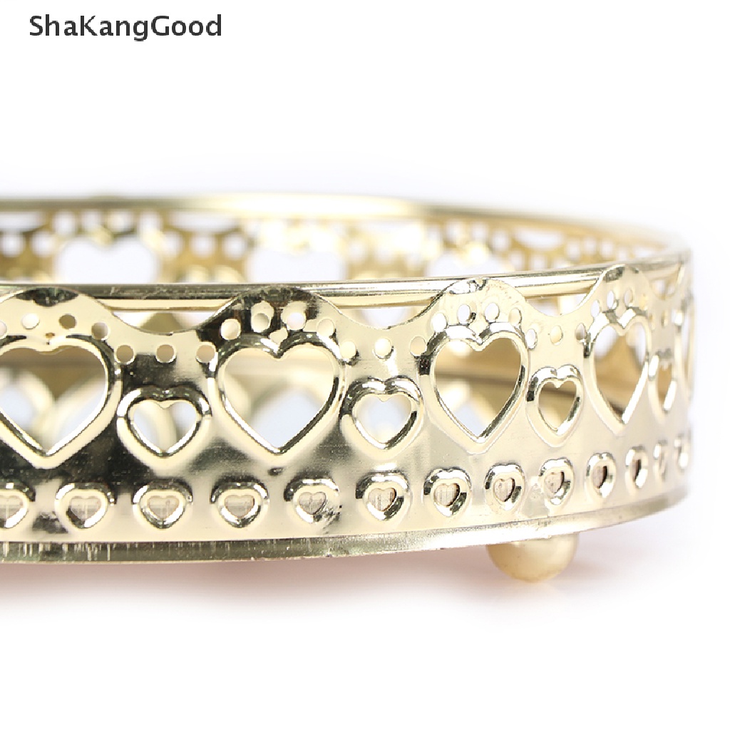 Baki Penyimpanan Perhiasan / Kosmetik Dengan Cermin Bahan Kaca