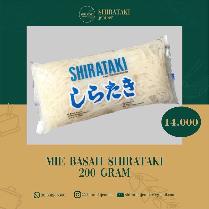 

MIE BASAH SHIRATAKI