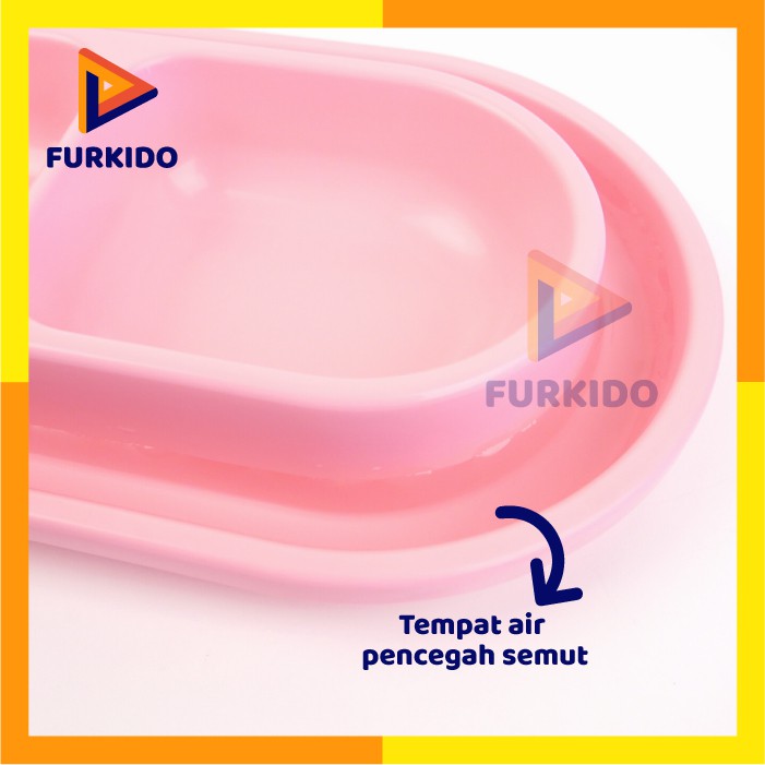 Pet Double Bowl Anti Insect / Mangkok Anjing Kucing Anti Semut