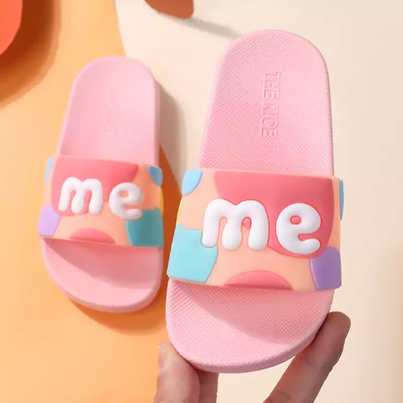 Sandal anak Perempuan Selop  Karakter Lucu / Sandal Anak Jelly Import ME Rainbow 1931 - A5 / Sandal Anak perempuan selop model korean style lucu
