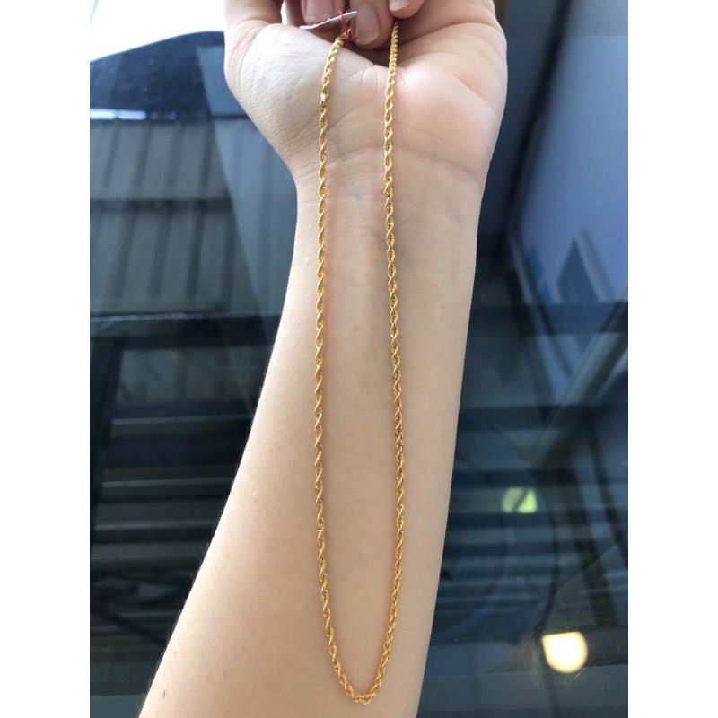 Kalung tambang dewasa emas asli kadar 420