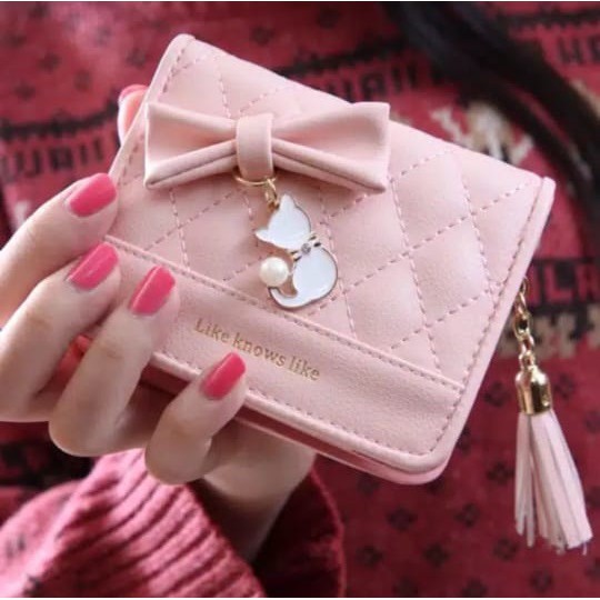 DOMPET PITA WANITA mbarepstore.sby  DOMPET PITA LIPAT - Dompet Lipat Mini BISA COD-PINK