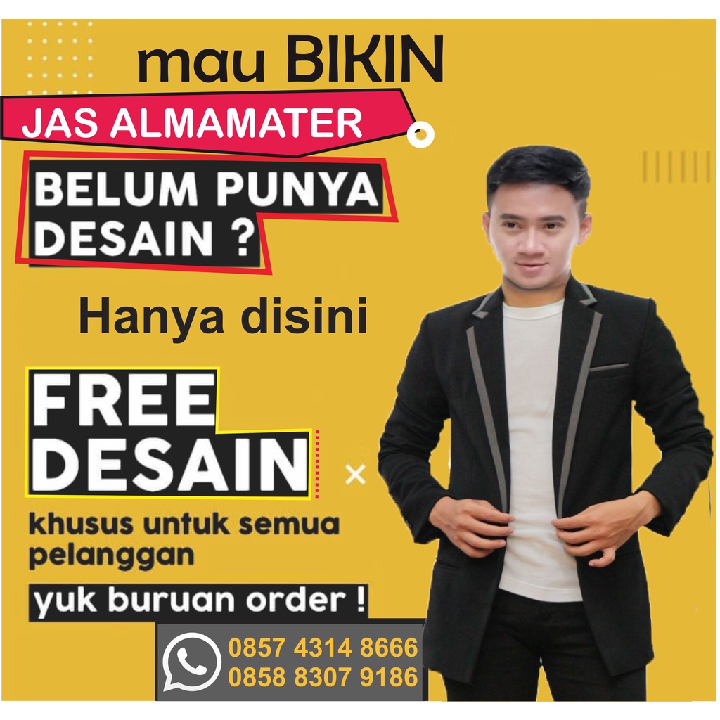 KONVEKSI seragam jas almamater / jas sekolah / jas pondok pesantren / blazer / kemeja PDH bordir