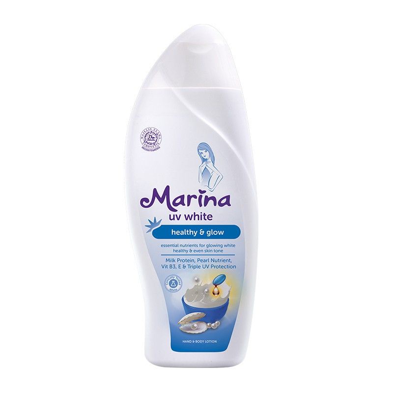 Marina Hand Body Lotion Uv White 185 ML-HBL Marina Original 100%