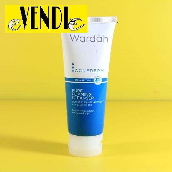 Sabun Wajah Wardah Acnederm Pure Foaming Cleanser