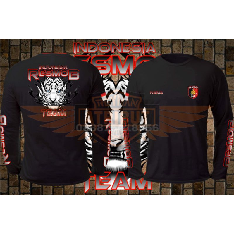 kaos resmob/ kaos lengan panjang resmob/ kaos polri