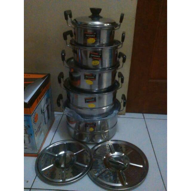 Panci Steamer Nagako / Panci set 2 steamer nagako