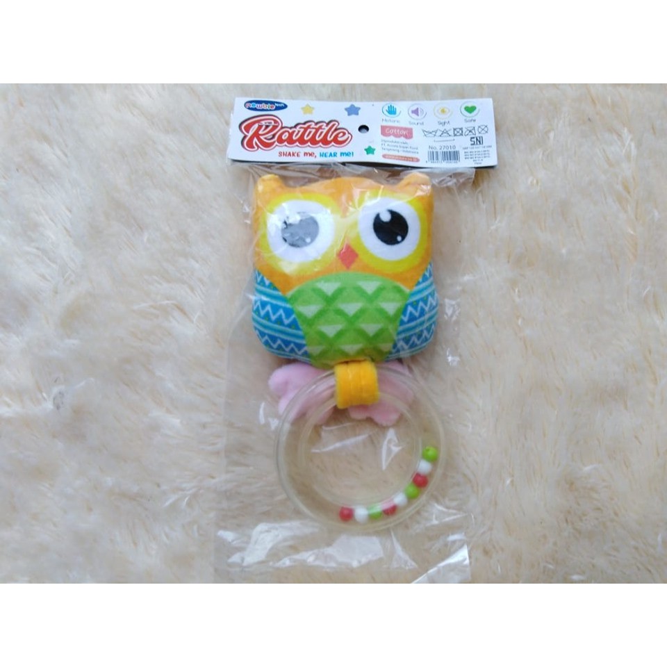 Mainan Bayi Boneka Rattle Karakter Newbie Tech