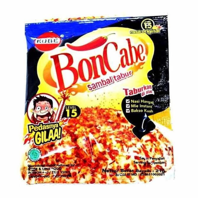 

KOBE Bon Cabe Level 15 Bumbu Sambal Tabur 1 renteng