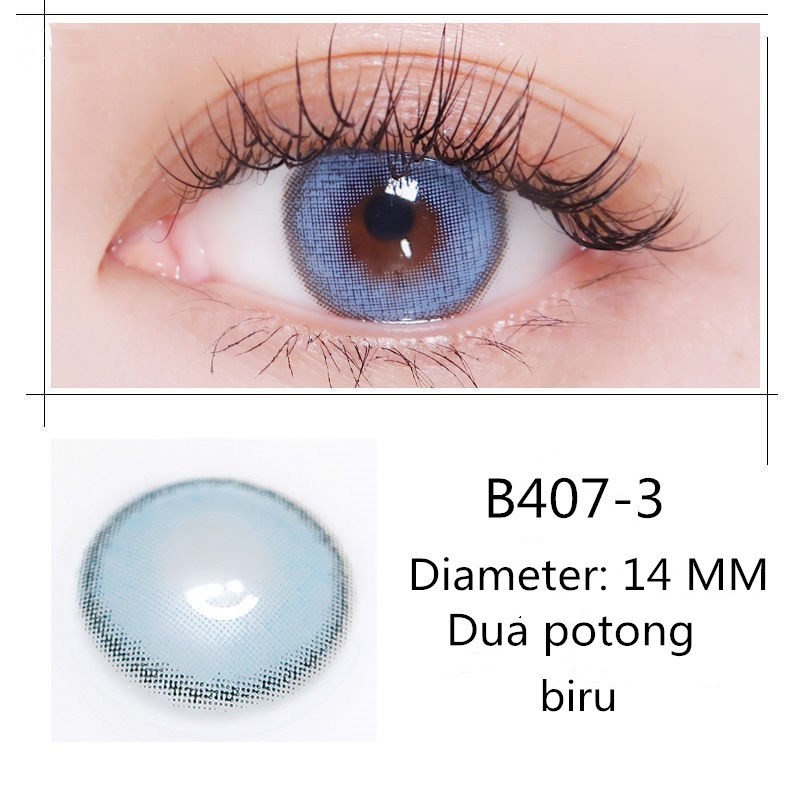 （COD）Minus 1.00-minus 4.50 color lens, kadar air 38%, diameter 14-14.5MM softlensmurah