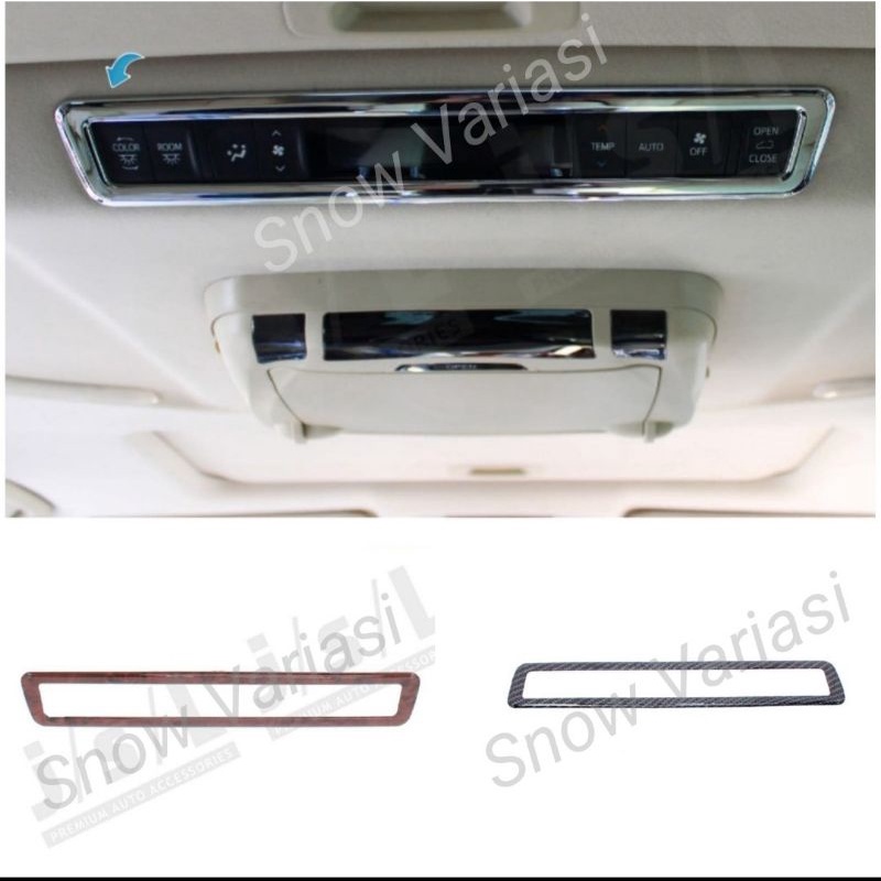 List Lis Atap Panel All New Alphard 2015 Ceilling Control Cover Chrome Wood Carbon