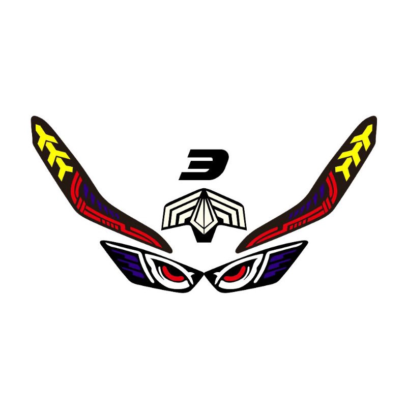 sticker lampu/alis/mata elang vario 125/150 new 2019/2020
