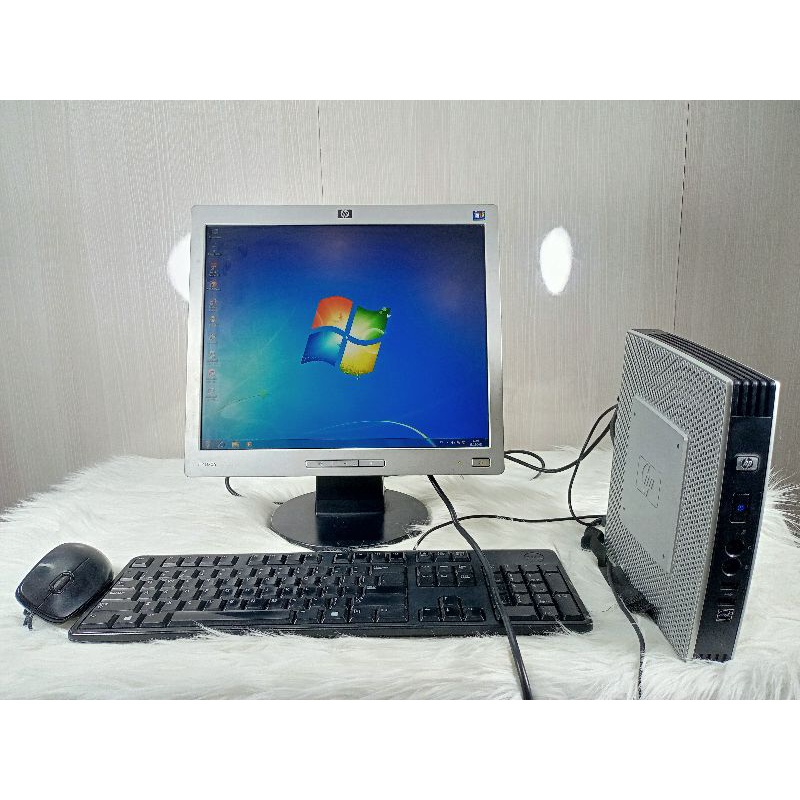 PC Paketan HP Think Clien T5740 Intel atom N280 Ram 2 GB DDR3 HDD 160 GB Lcd 17 in Hp L1706 Kotak Second Bergaransi