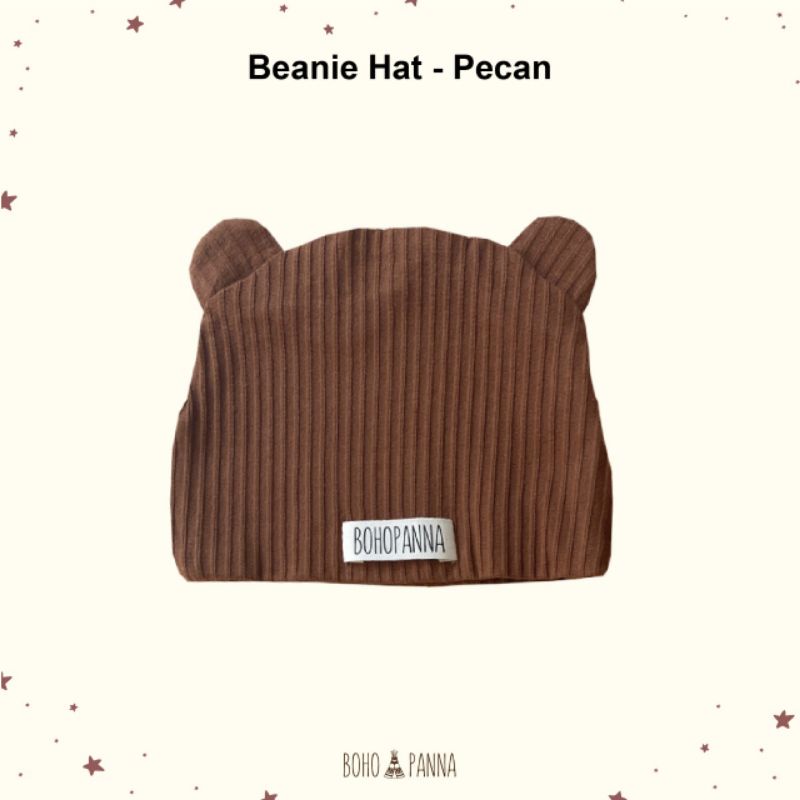 CILLABABY - BOHOPANNA | BOHOBABY BEANIE HAT (Topi Anak Bayi)-Pecan