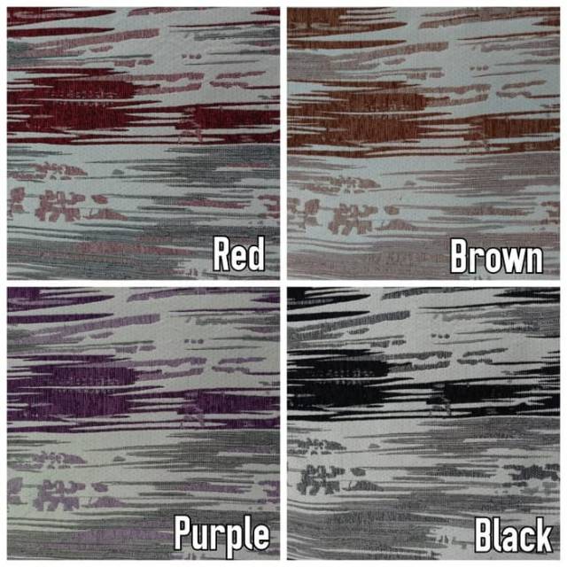 Kain Chenille Meubel Regatta Motif Garis Abstrak Modern - De Valley (Furniture, Sofa, Jok, Kursi)