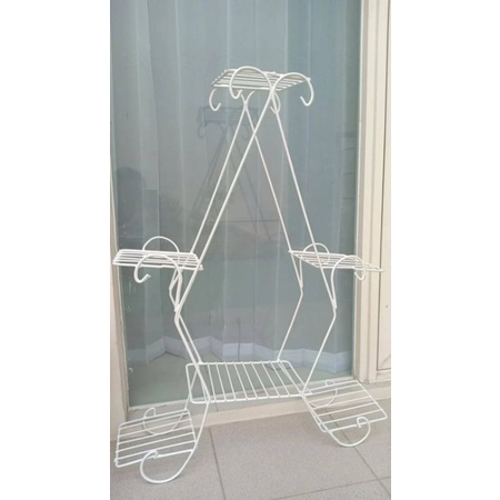 Rak bunga besi 6 susun