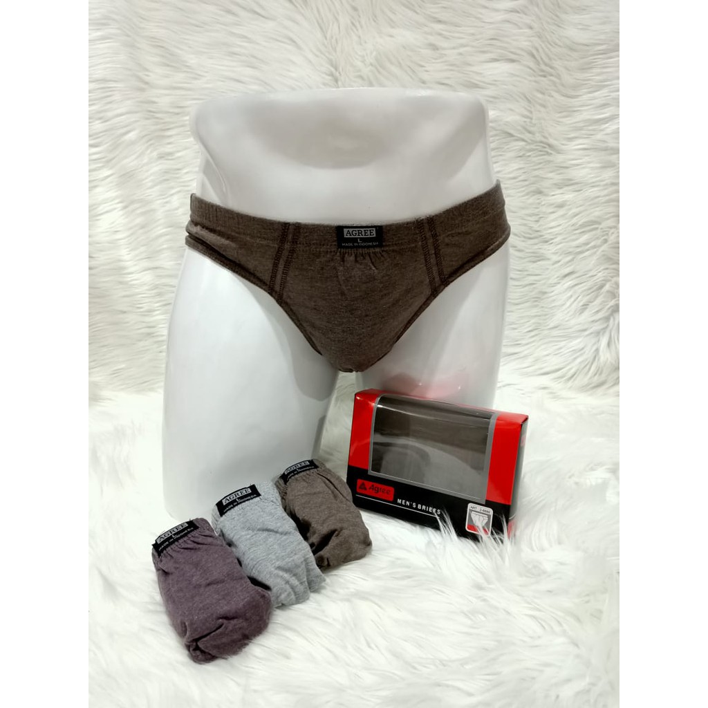 3 PCS CELANA DALAM PRIA | CELANA DALAM AGREE ART. 2-8886 | CELANA DALAM MEN'S BRIEF