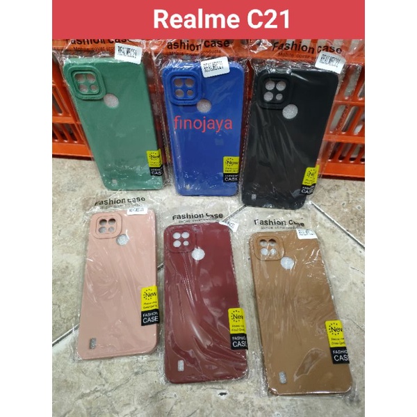 Softcase Realme C21 Silikon Casing Selicon Case Macaron Pelindung Pro Camera