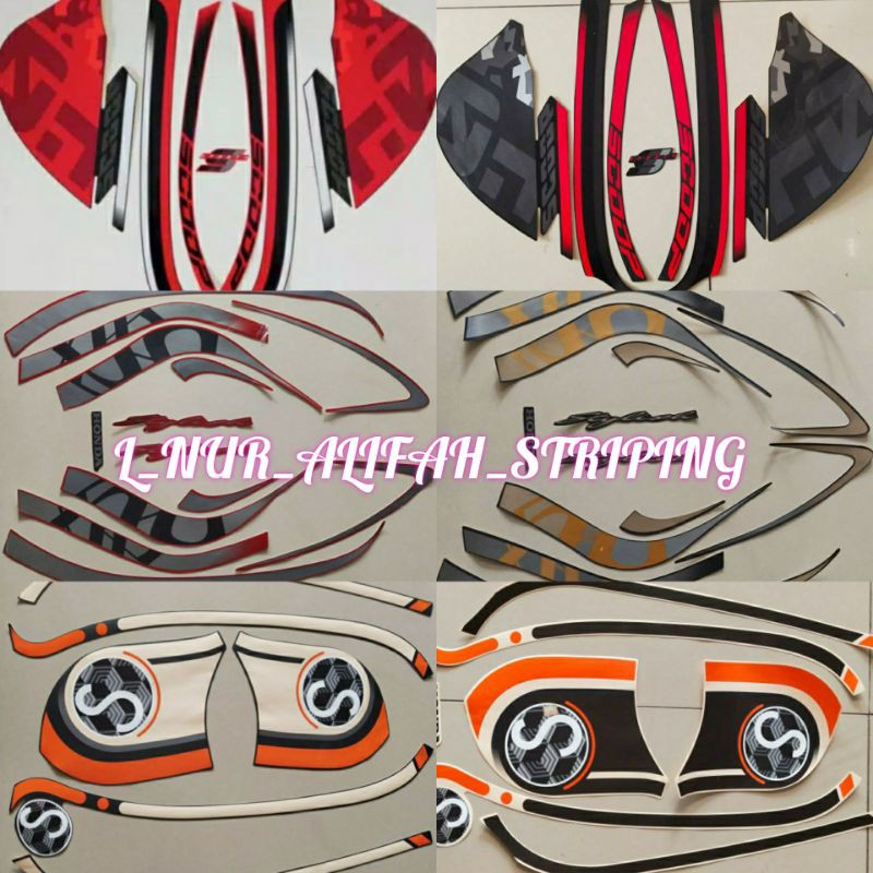 STICKER STRIPING LIS LES BODY MOTOR HONDA NEW SCOOPY 2021