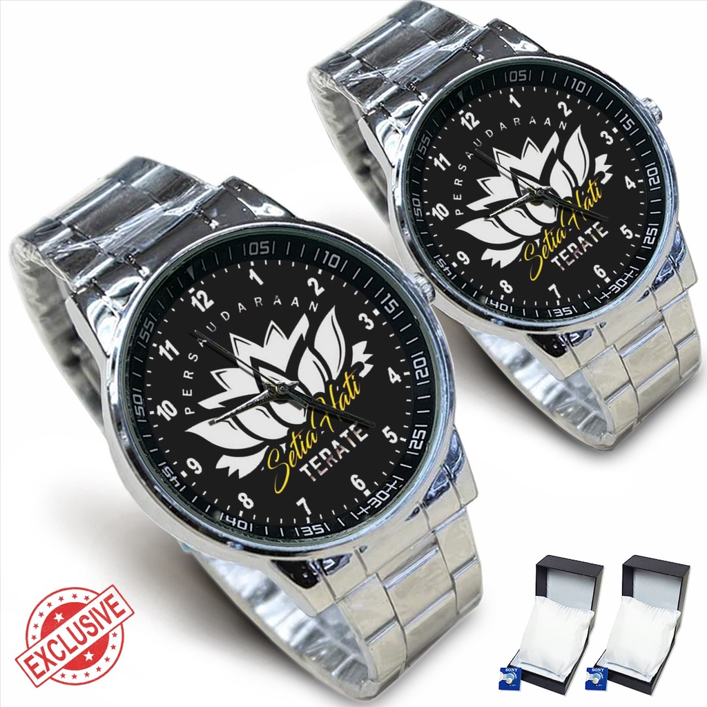 Jam Tangan Rantai Couple Logo PSHT - 2 (Cool)