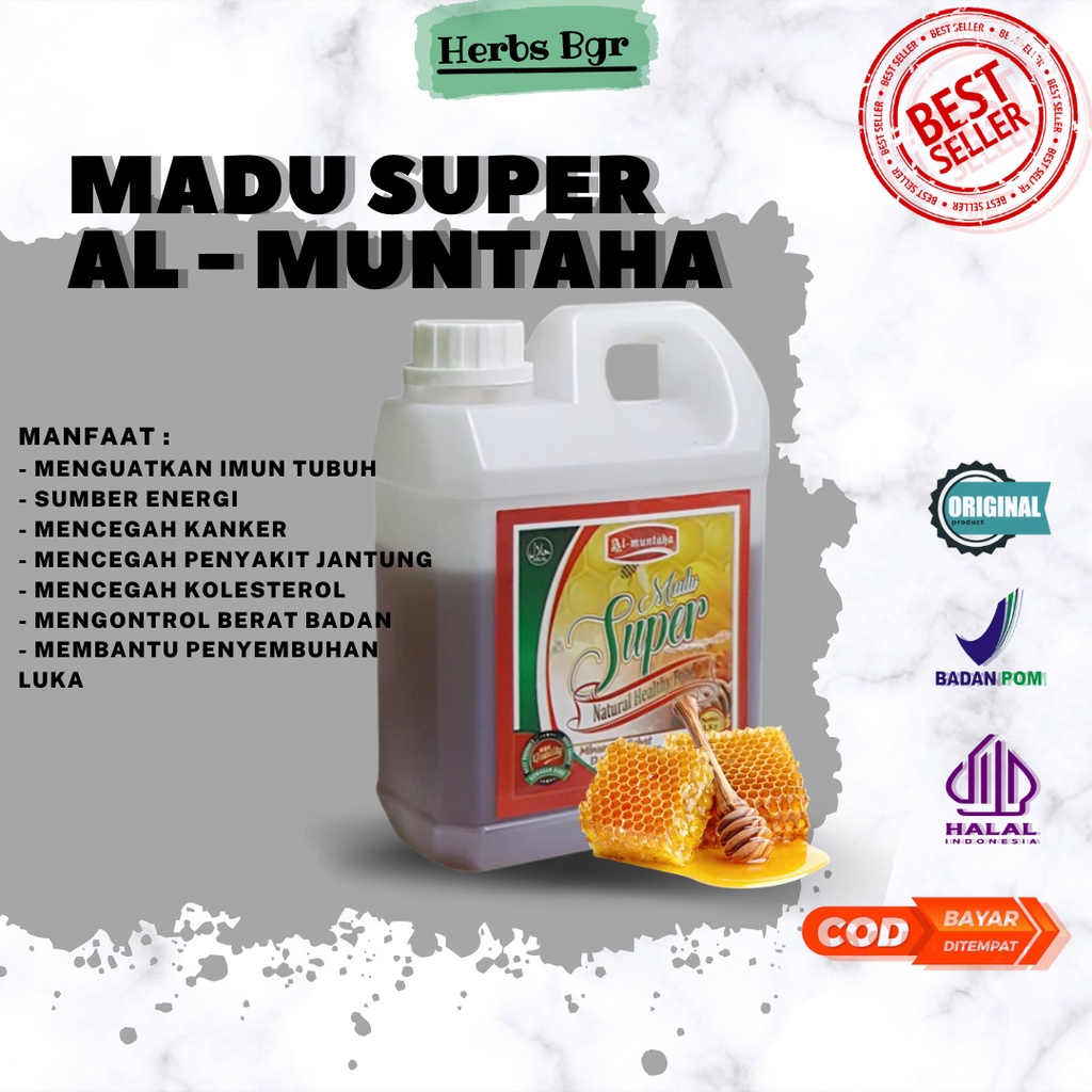 

Madu Murni Madu Super Al Muntaha 500 gram Nutrisi Daya Tahan Tubuh