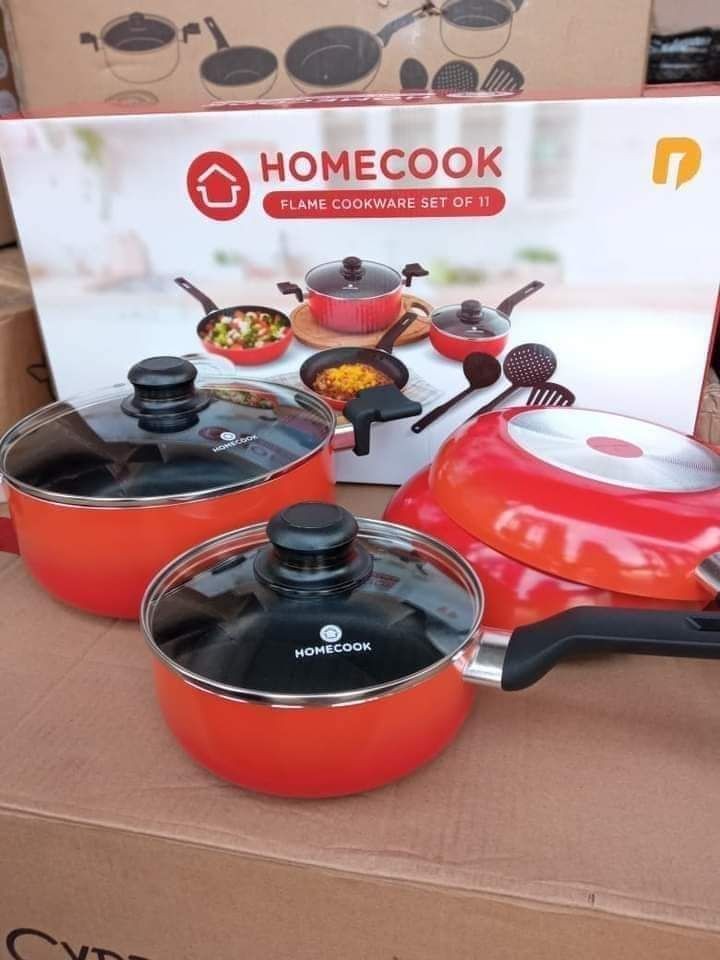 Panci Set Wajan Anti Lengket Homecook Flame Cookware Set Of 11
