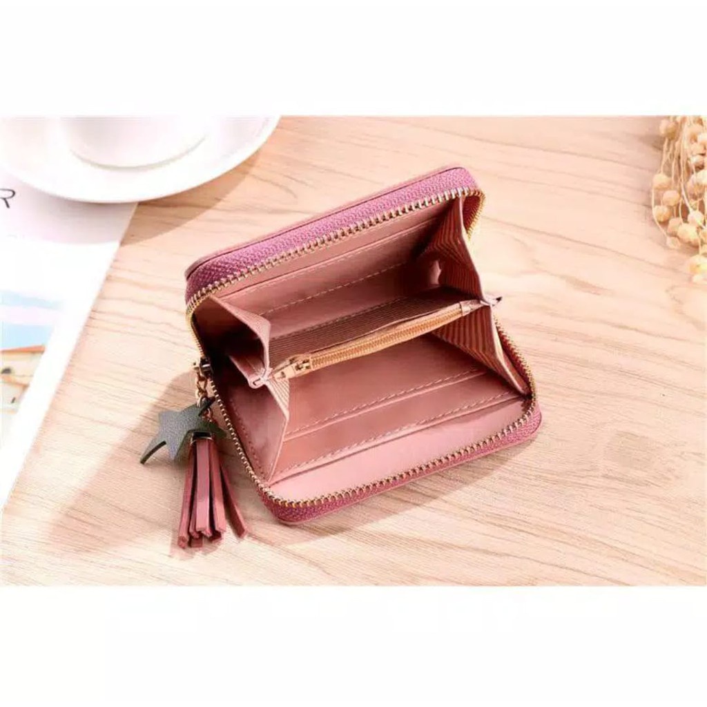 DOMPET WANITA RESLETING MINI DOMPET PENDEK DOMPET CANTIK DOMPET IMPORT