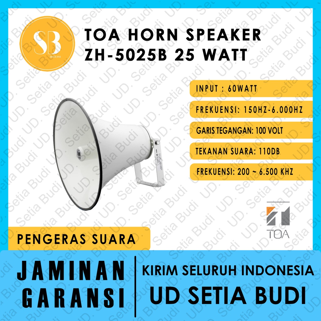 TOA Horn Speaker ZH-5025B Corong Speaker 25 Watt