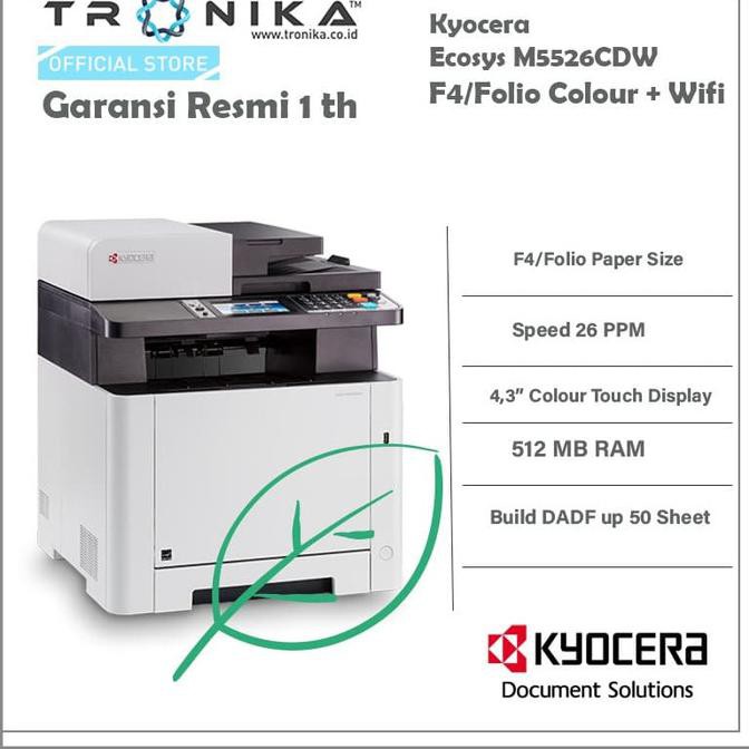 

Fotocopy Color Folio/F4 Kyocera Ecosys M 5526 cdw + WIFI Garansi Resmi
