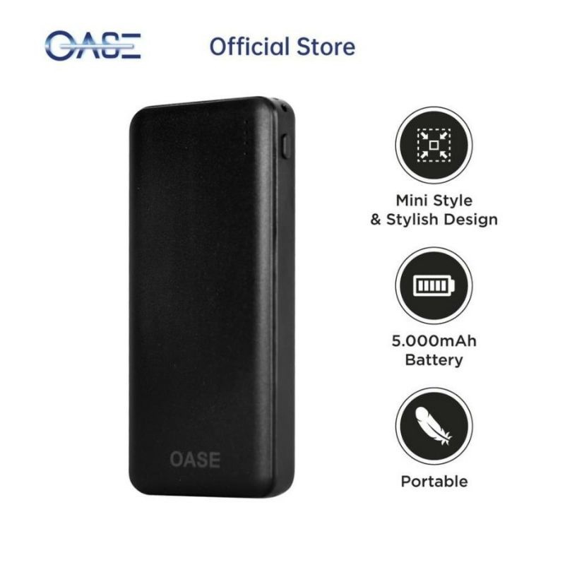 POWER BANK OPPO OASE WP5 5000 mAh / ORIGINAL GARANSI RESMI / CASAN / CHARGER / JAMINAN UANG KEMBALI 