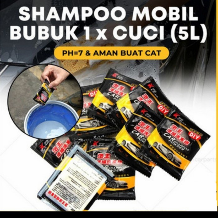 Shampo Cuci Mobil Bubuk Busa Banyak Aman