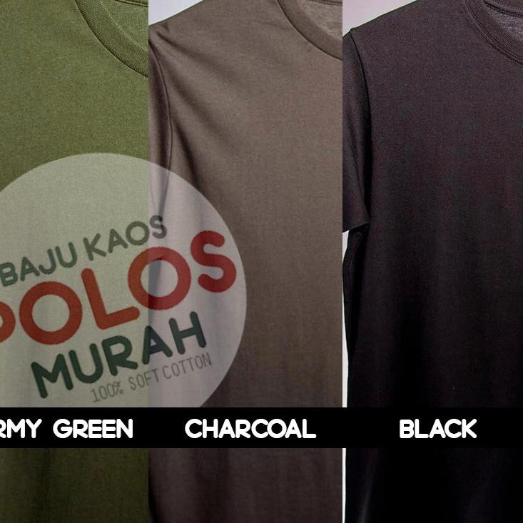 *Paling Laku,,★ [ Ukuran XXXL ] Baju Kaos Polos Murah. T Shirt Jumbo Big Size Cowok  Pria  Oblong Ka