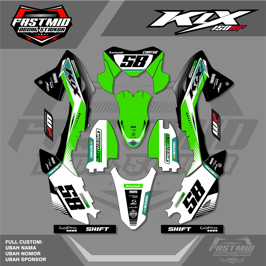 Jual Decal Klx Bf L Stiker Motor Klx Bf L Full Body Shopee Indonesia