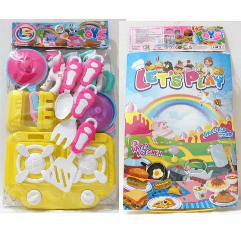 LM 2 - Mainan Masak Kompor Kuda Poni Kitchen Set Kuda Poni Liitle Pony LM2