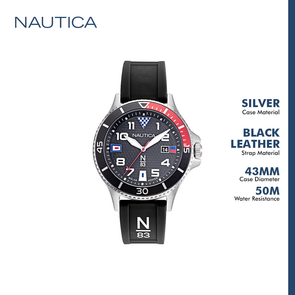 Nautica jam tangan pria Cocoa Beach NAPCBF914 hitam