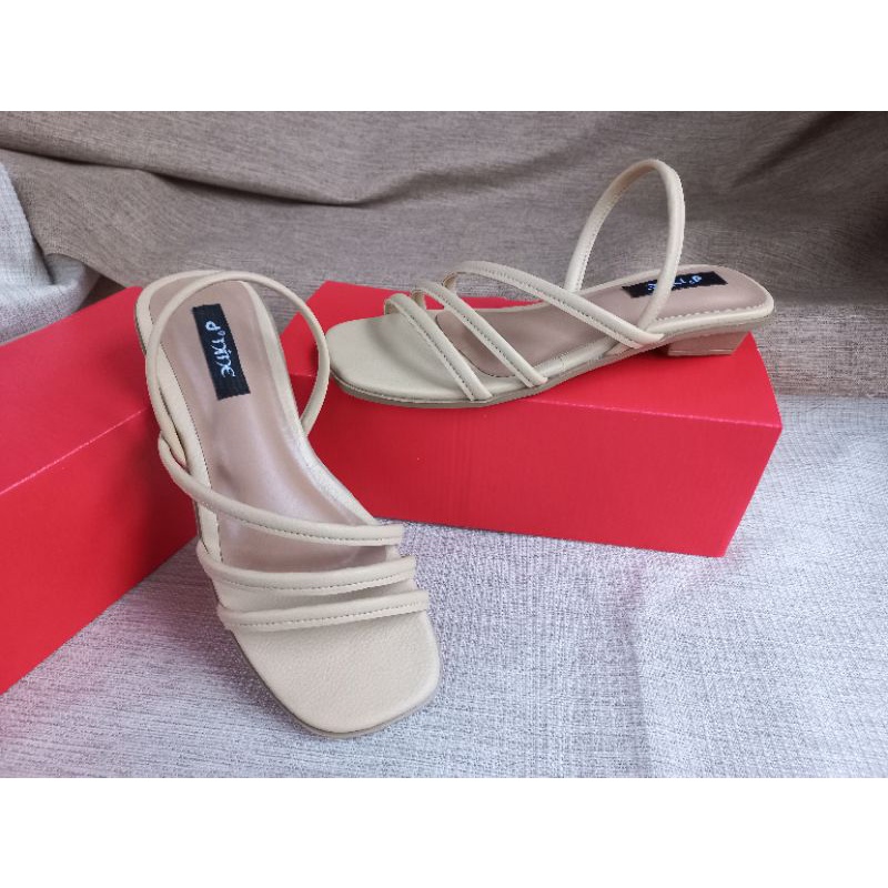 d'nine KS 03 Sandal wanita sandal heels hak 2cm