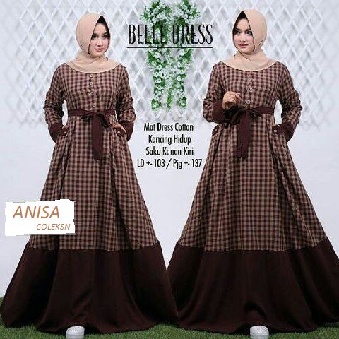 Dress Muslim Coupe Wanita - BHJ 0192 - Original Gareu Fashion