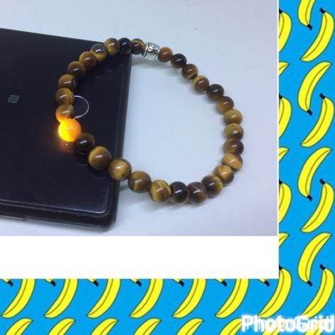 ✷ Gelang Batu Alam Tiger Eye Biduri Sepah 6mm Gelang Batu Akik Natural ✹