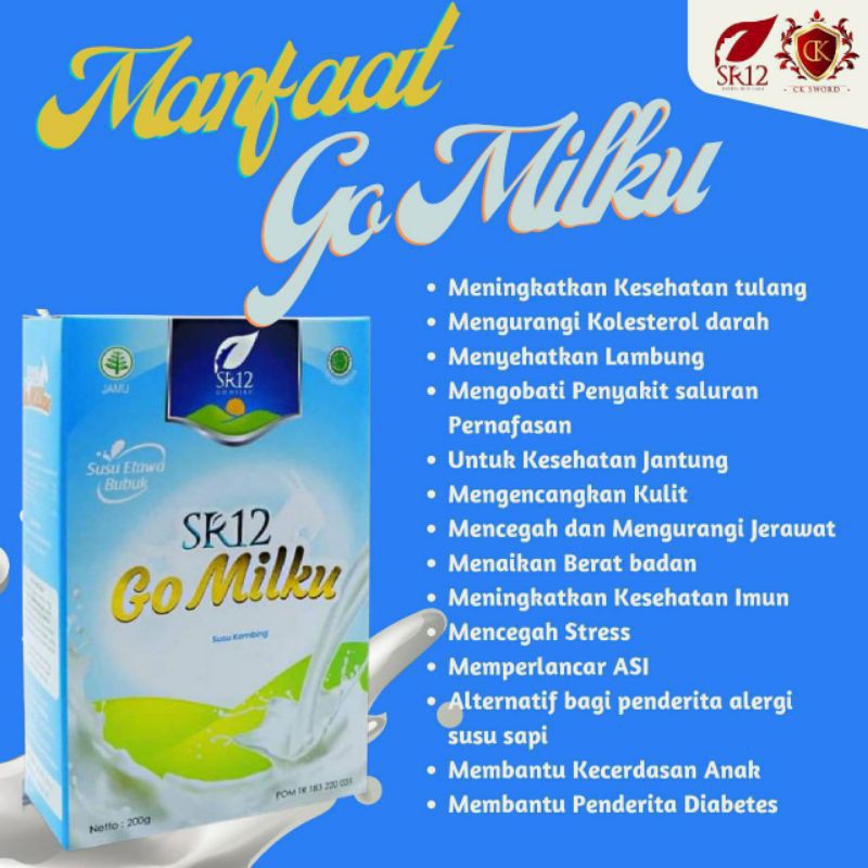 

GO MILKU SR12, SUSU KAMBING ETAWA HERBAL